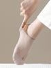 5 Pairs Women's Casual Minimalist Mesh Boat Socks, Thin Anti-Slip Breathable Invisible Socks, Daily Wear/Summer Christmas Gift