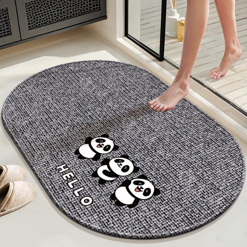 Nordic Style Diatomaceous Earth Bathroom Mat: Wear-Resistant, Dirt-Resistant, Water-Absorbent, Non-Slip.