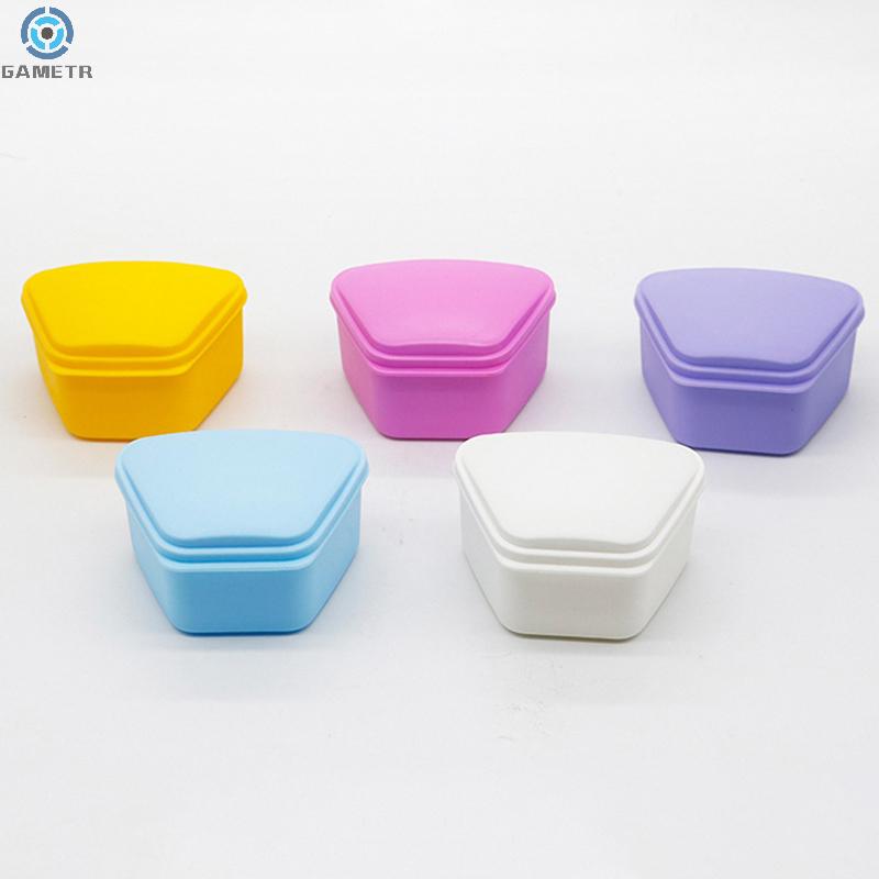 1Pcs Tooth Retainer Tooth Box Braces Container Mouthguard Guard Denture Storage Case Clean Organizer Case