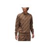Jordan Allover Print Logo Langarm-Hoodie Herren Tops Braun DX9174-274