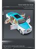 Zhi 1:24 Phantom Starry Sky Alloy Toy Car with Sound & Light, Pull Back Action, and 6 Openable Parts