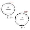 Vintage Beaded Crossed Star Necklace for Women Fashion Aesthetic Y2k Jewelry