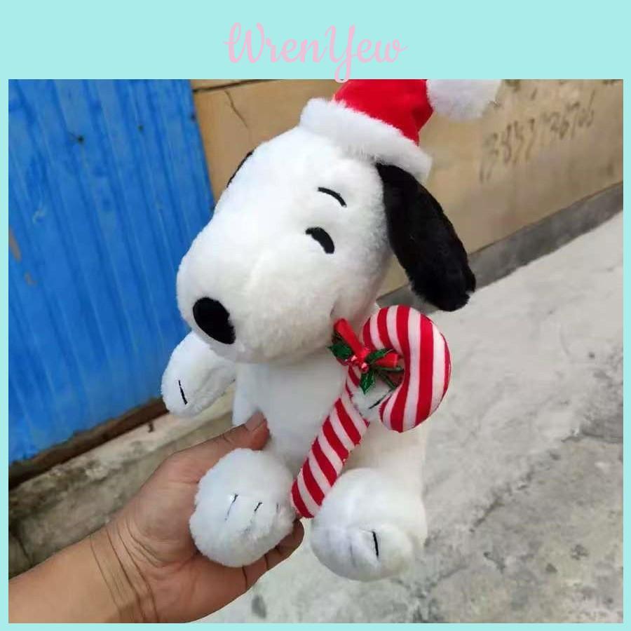 Christmas Bear Snoopy Lotso Plush Doll With Hat And Scarf Design For Gift Giving