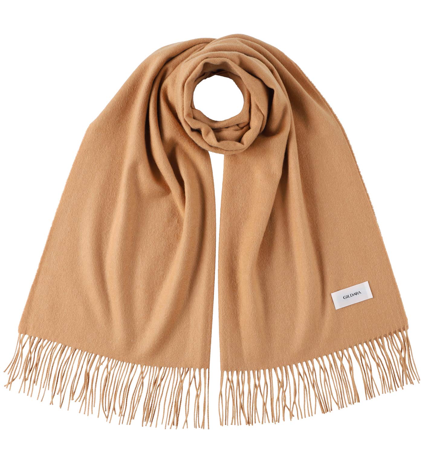 

GILDARA FT70 Премиальный кашемир Базовая волна Кашемир Однотонный для мужчин и женщин 100% Стола, Большой, Цвет, (Верблюд (Y8612))