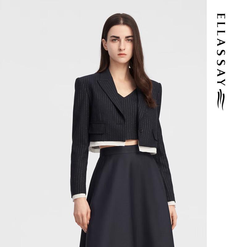 ELLASSAY Women s Stylish Two-Piece Blazer Suit Set M