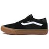 Rowan Leather Low-Top Skate Shoes Unisex Sneakers Black Brown VN0A5JICB9M