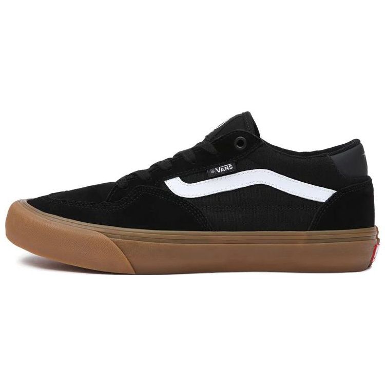 Vans Rowan Leather Low-Top Skate Shoes Unisex Sneakers Black Brown VN0A5JICB9M