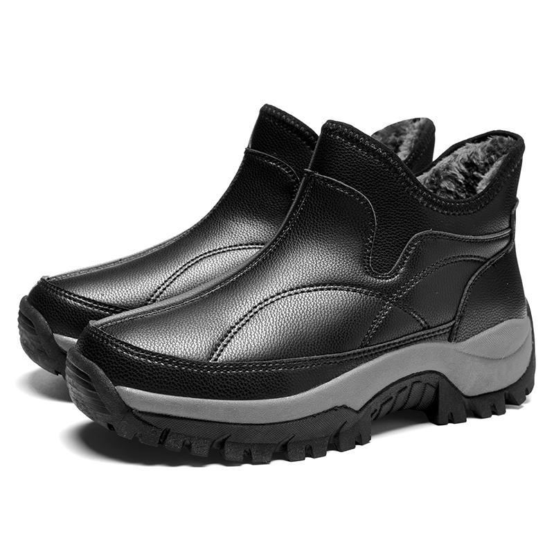 Winter Women’s Wedge Sneakers High-top Lady Height Increase Chunky Platform Casual Elegant Women Black Thick Sole Shake Shoe with Fur