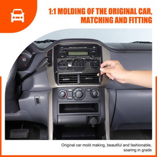 Soft Carbon Air conditioner Switch Panel Trim Sticker For Honda Pilot 03-08