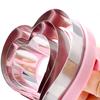 3Pcs Stainless Steel Cookie Cutter with Handles Heart Star Plum Blossom Circle Shapes DIY Baking Molds for Fondant Cookies Cake Decorating Tools
