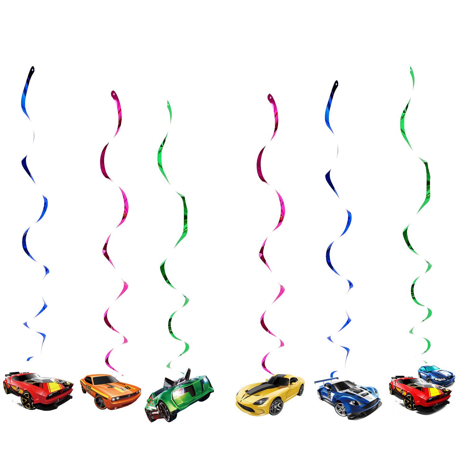 

Набір для тематичної вечірки з Днем народження Hot Wheels: Декорація скатертини прапорцями