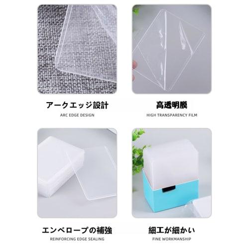 Ginhkok ??Hard Card Case, Horizontal - Set of 30, Double-Sided Protection, Ultra-Transparent PVC Material, Prevents Deterioration, Bending, and Scratc