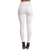 Women Casual Slim Hole Long Jeans Zippers Sexy Skinny Pants Daily Trousers