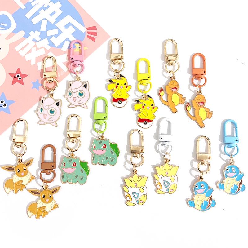 Creative Pokemon Keychain: Cute Pikachu Cartoon Bag Pendant & Zipper Pull