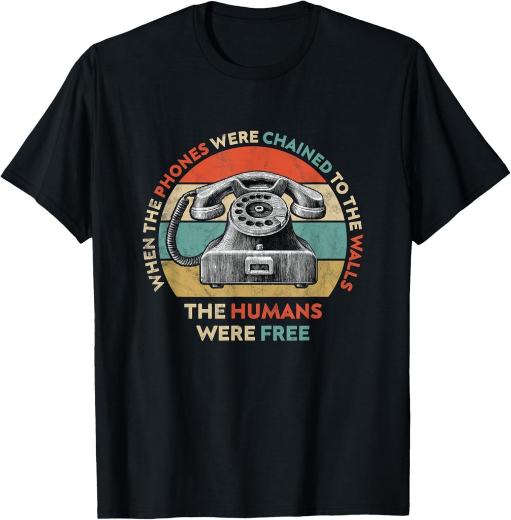Funny Sarcastic Anti Cell Phone Grandparent Saying Luddite T-Shirt