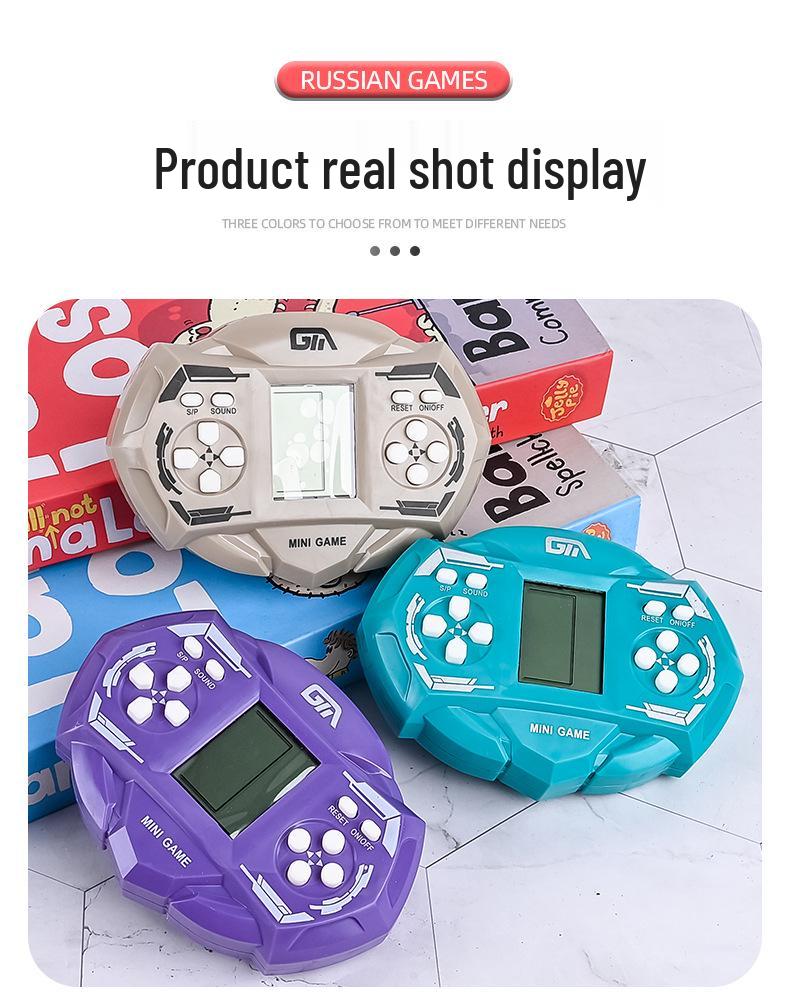 Přenosná retro herní konzole Tetris pro děti a studenty