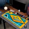 Geometry Dash Print Mouse Pad, Anti‑Slip Desktop Keyboard Mat, for PC Laptop Gaming Working Daily Use, Cool Festival Surprise Gift