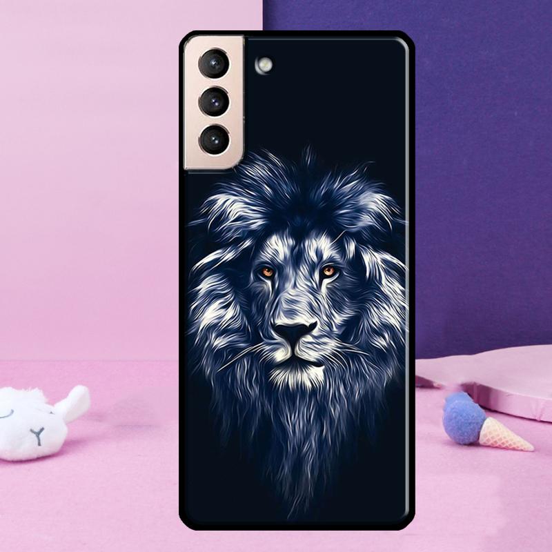 Lion Art Phone Case For Samsung Galaxy S25 Ultra S23 S20 S21 S22 S24 FE S9 S10 Plus S24 Ultra Cover