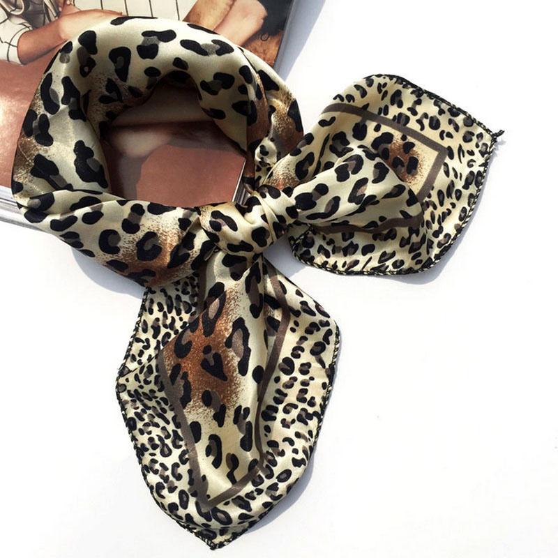 Foulard Quadrato In Raso Di Seta – Bandana Mimetica Multiuso Per Donna (60x60 Cm)