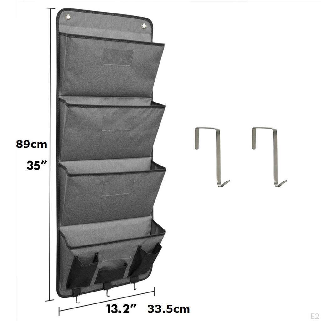 Über der Tür Aktenordnerhalter mit Haken zum Aufhängen an der Wand Ordner Organizer für