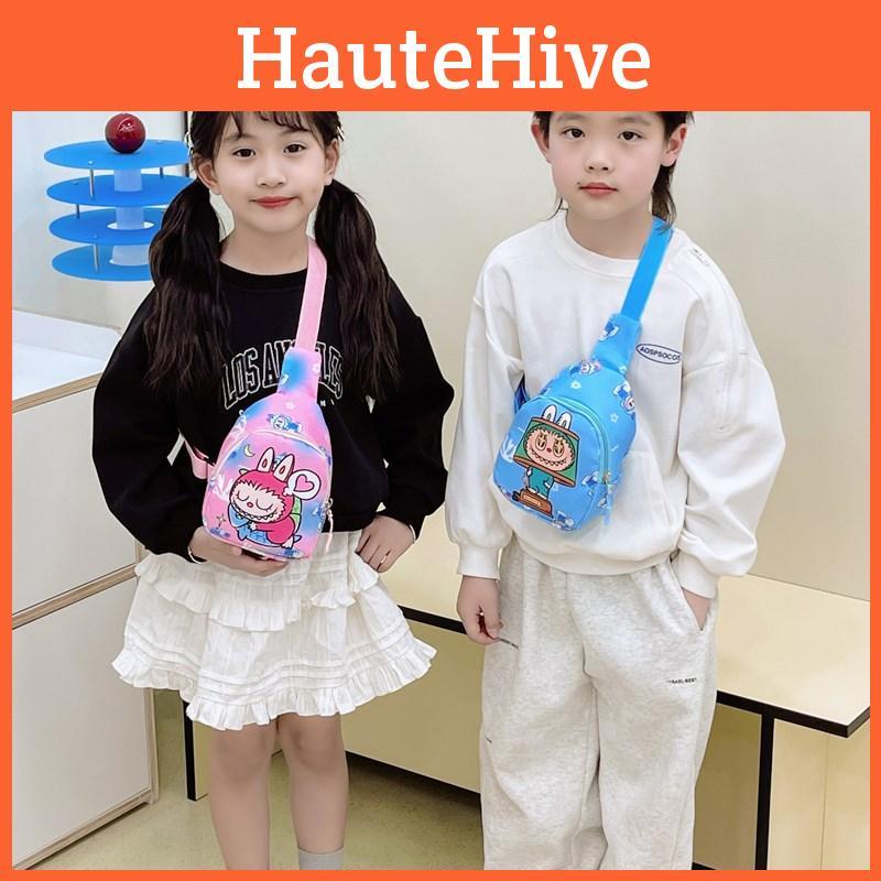 Print Shoulder Single Crossbody Chest Bag For Kids Nylon Durable Gift