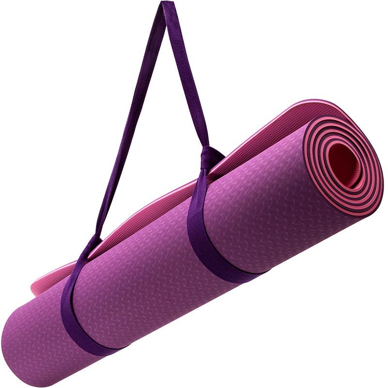 Thick Non-Slip Yoga Mat - Odorless TPE for Home Fitness