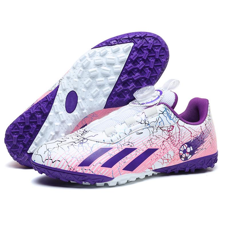 Rotary Buckle Children's Football Shoes for Preschool To Primary Competition Training
