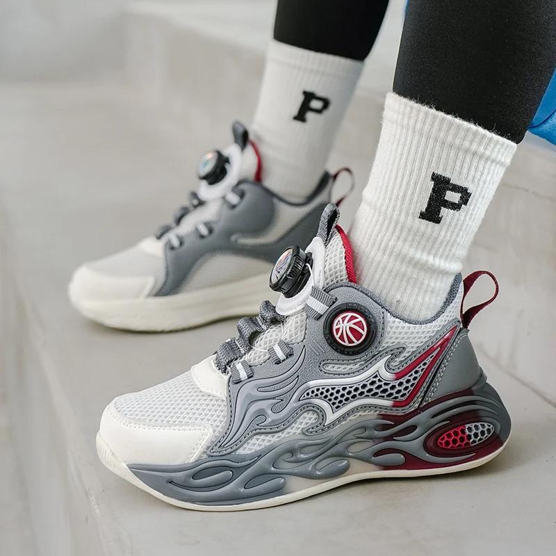 Neue Kinderschuhe Sommer Kind Elastische Basketballschuhe Komfort Anti-Kollision Weiche Sneaker Mesh Leicht Reise Freizeitschuhe