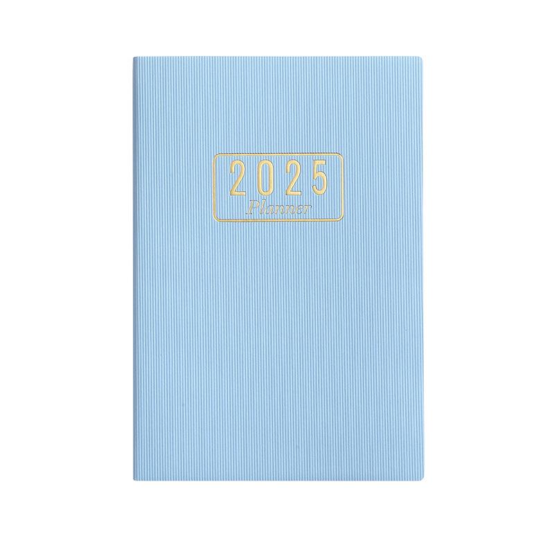 2025 A5 Thickened English Daily Planner Agenda Calendar Book