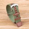 Bracelet de montre en Nylon Cuir 20mm 22mm Vintage Kaki Field Watch Band Vert Noir Gris Toile Tissée Bracelet Homme Sport Extérieur