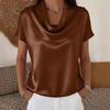 Women's 2025 Batwing Sleeve Draped Casual Top