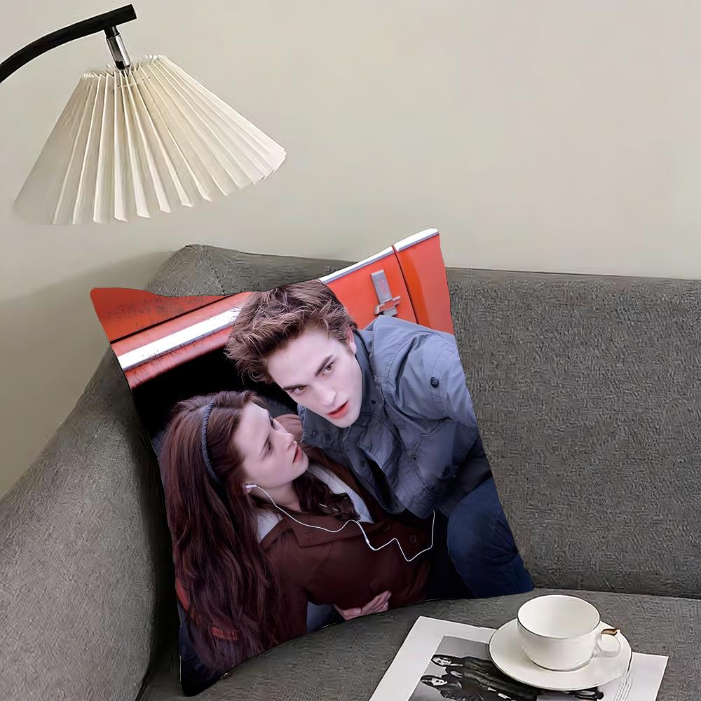 T-Twilight Movie Cushion Cover Pillowcase Ultra Soft Skin Friendly Fabric Cloud Like Comfort & Concealed Zipper