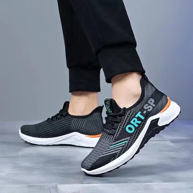 Fashion Lightweight Mens Casual Shoes Breathable Men Running Sneakers Mesh Comfortable Tennis Shoes Outdoor Jogging Sport Shoes