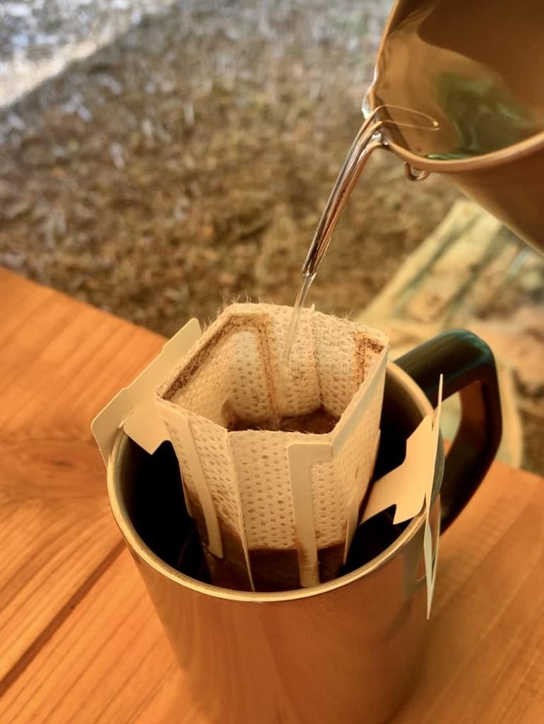 KALUGII Driclip Titanium Caseless Coffee Drip Skitter Titanium Mug 1st-T Spout, Minimalist, Ultra-Lightweight,