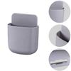 2PCS TV Remote Holder Portable Space Saving Wall Mounted TV Air Conditioner Remote Storage Box Grey Color