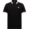 Logo Striped Trim Short Sleeve Polo Shirt Men Polo Shirts Black J20918A0001889A16999