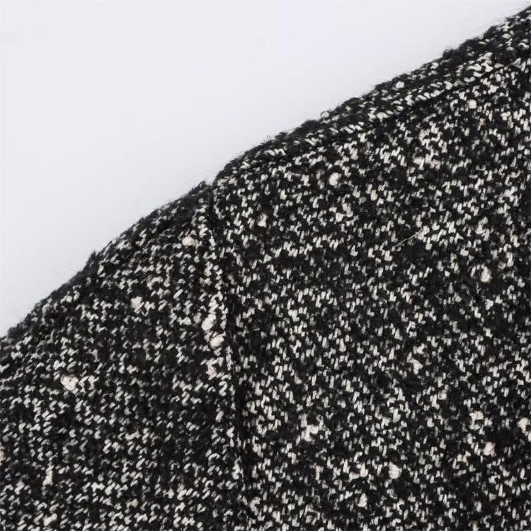 Loose Herringbone Drop Shoulder Coat Women Autumn Winter Fashion Outerwear
