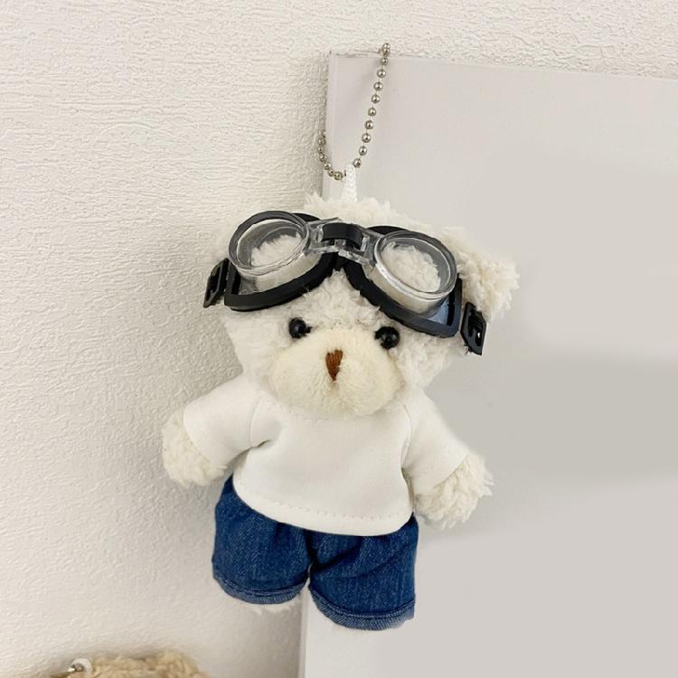 Charm Pilot Lovely Bear Key Holder Accessory Craft with Plush Materials Fashion Accessory for Everyday Use Outfits