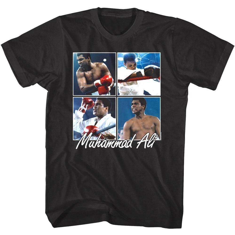 Muhammad Ali Boxing Scrapbook Black Men s T Shirt M