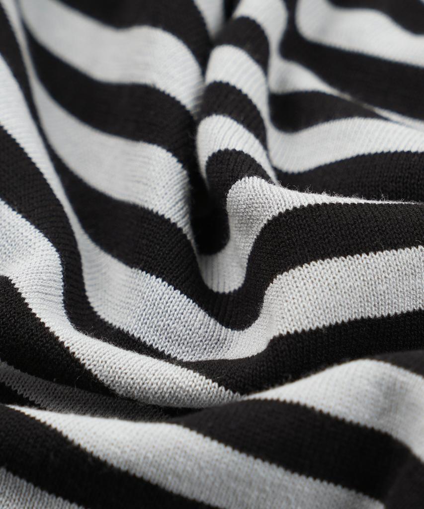 FRIZMWORKS Stripe Knit Long Sleeve _ Black