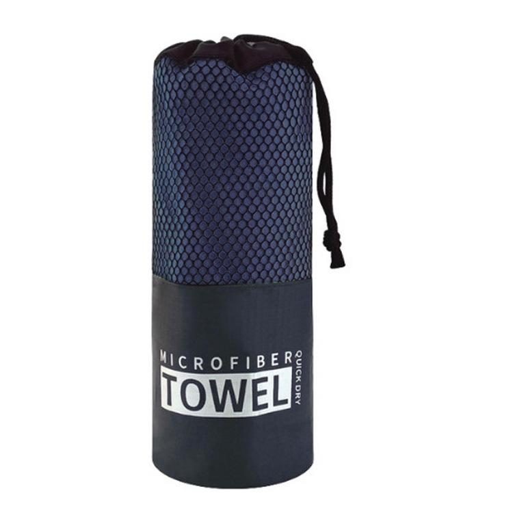 Quick-Drying Double-Sided Fleece Towel - Lightweight, Solid Color for Beach, Bath, or Sports.
