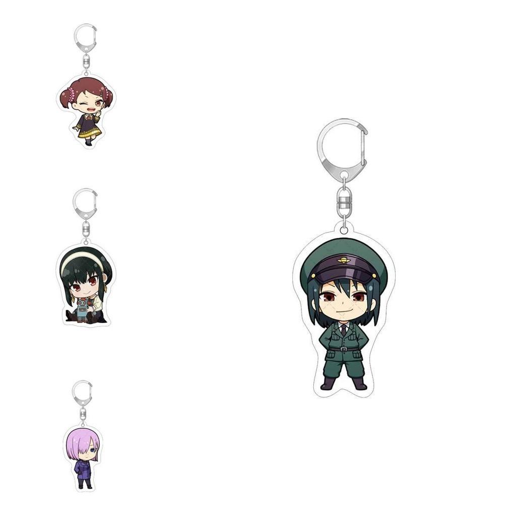 Spy×family Acrylic Keychain Fashionable And Durable Loyor Anya Yor Figure Keychains