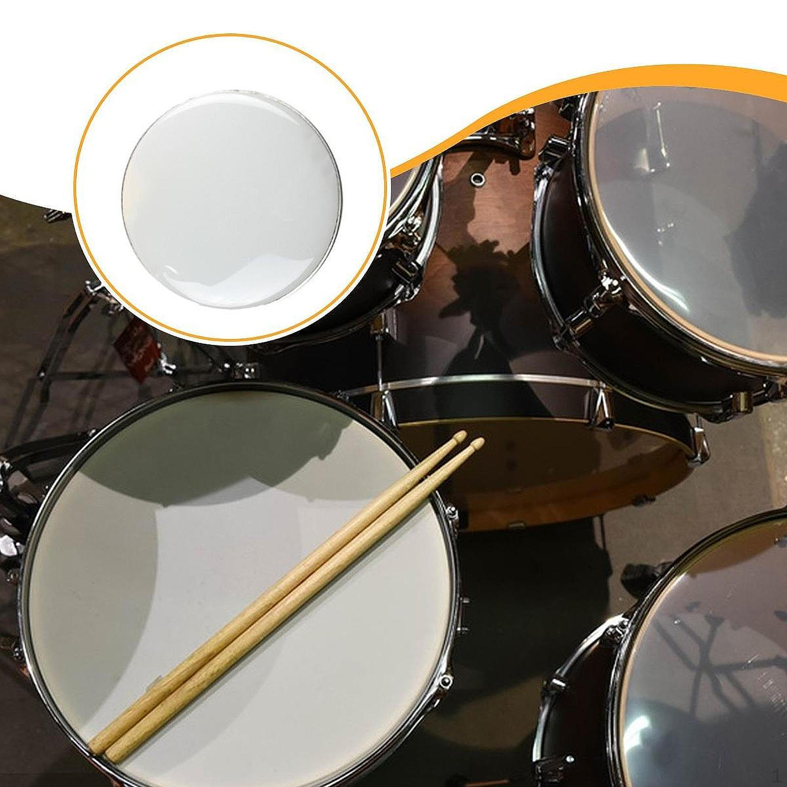 

Шкіра для барабана, Перкусійні частини, Круглий протектор, Замінна кришка, Пластик для барабана для виступу diameter 25.4cm