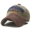New washed old baseball cap American contrasting color letter embroidery cap outdoor sun hat tide