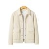 Spring and Autumn Corduroy Ruffian Handsome Tooling Jacket Men's High-end Casual Lapel Trendy Jacket