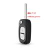 2/3 Buttons Remote Flip Car Key Shell Case Fob Cover for Renault Clio Megane Kangoo 2 Modus VA2 Blade Car Accessories