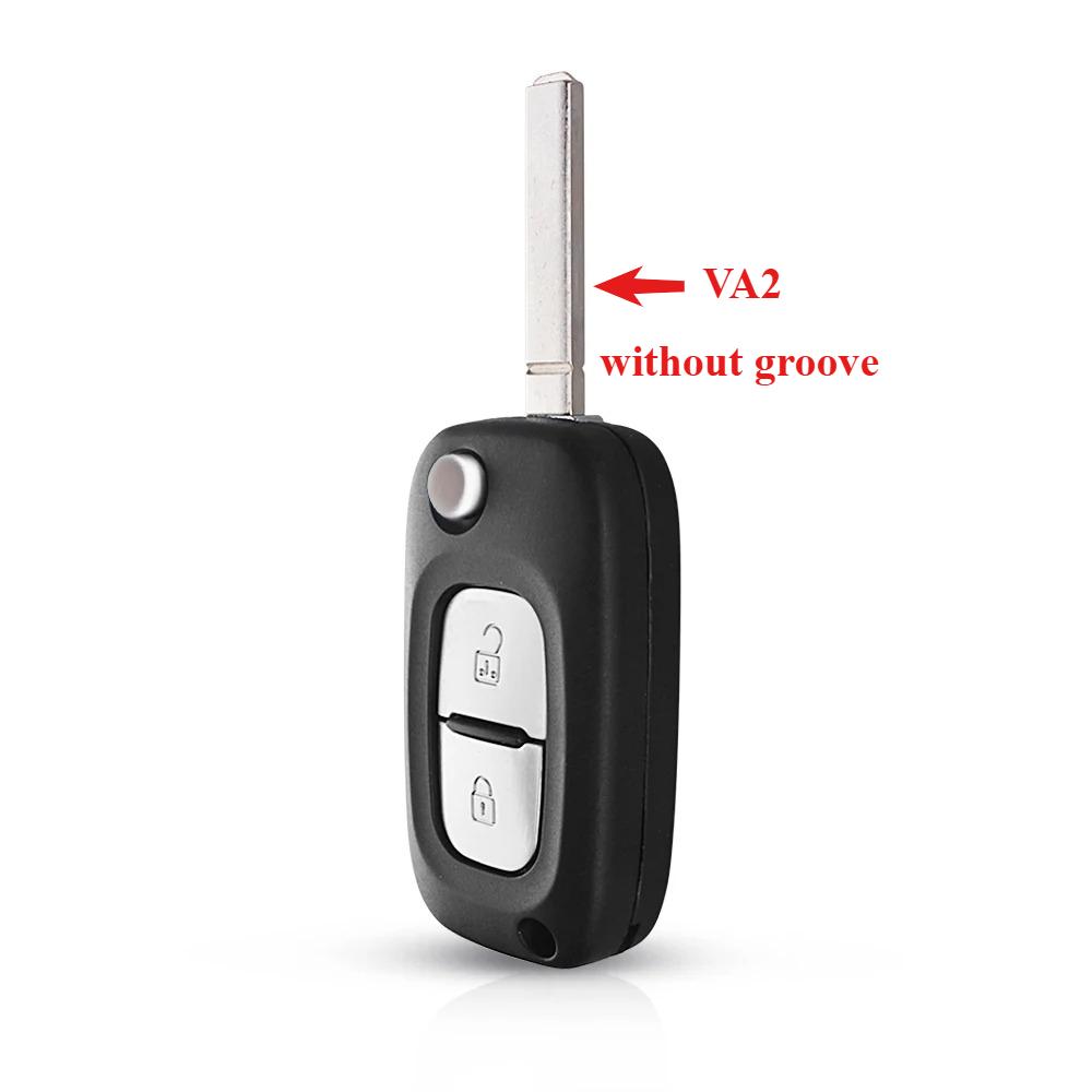 2/3 Buttons Remote Flip Car Key Shell Case Fob Cover for Renault Clio Megane Kangoo 2 Modus VA2 Blade Car Accessories