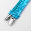 Spandex Womens Shiny Glossy Appearance Hologram Metallic Suspender Clips Stretchy Garter Belt