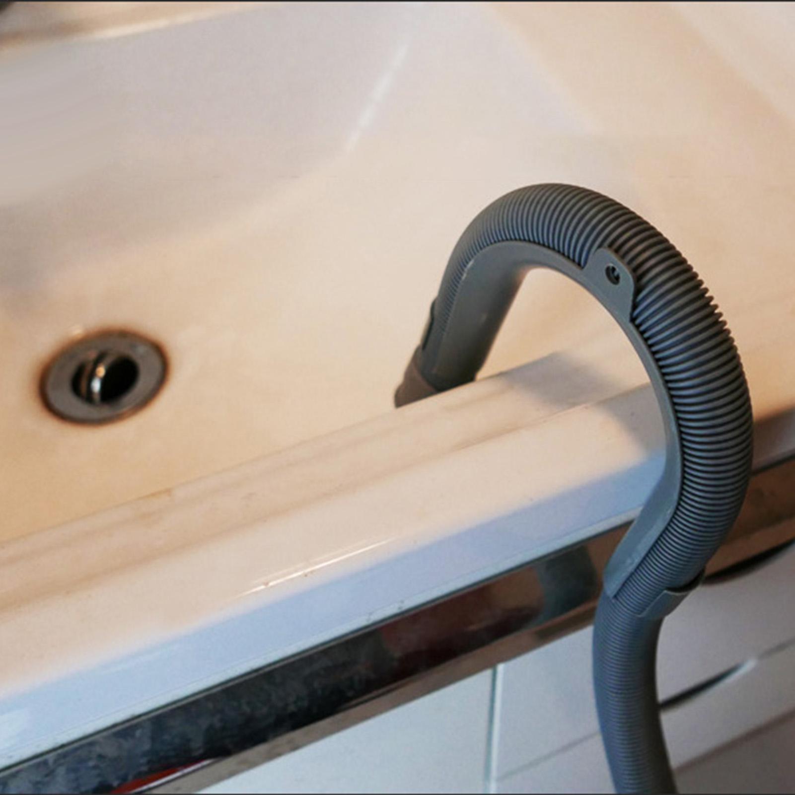 

U Shape Hook For Washer Hose Simple Flexible Slot Hose Hooks With Hole Gray Washer Accessories 2pcs Hose Holders For Bathrooms CN