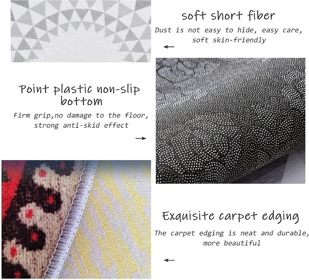 Cartoon Running Track Carpet Parking Lot Road Game Rug Children's Room Dirt-Resistant And Easy-To-Clean Mat Home Decor